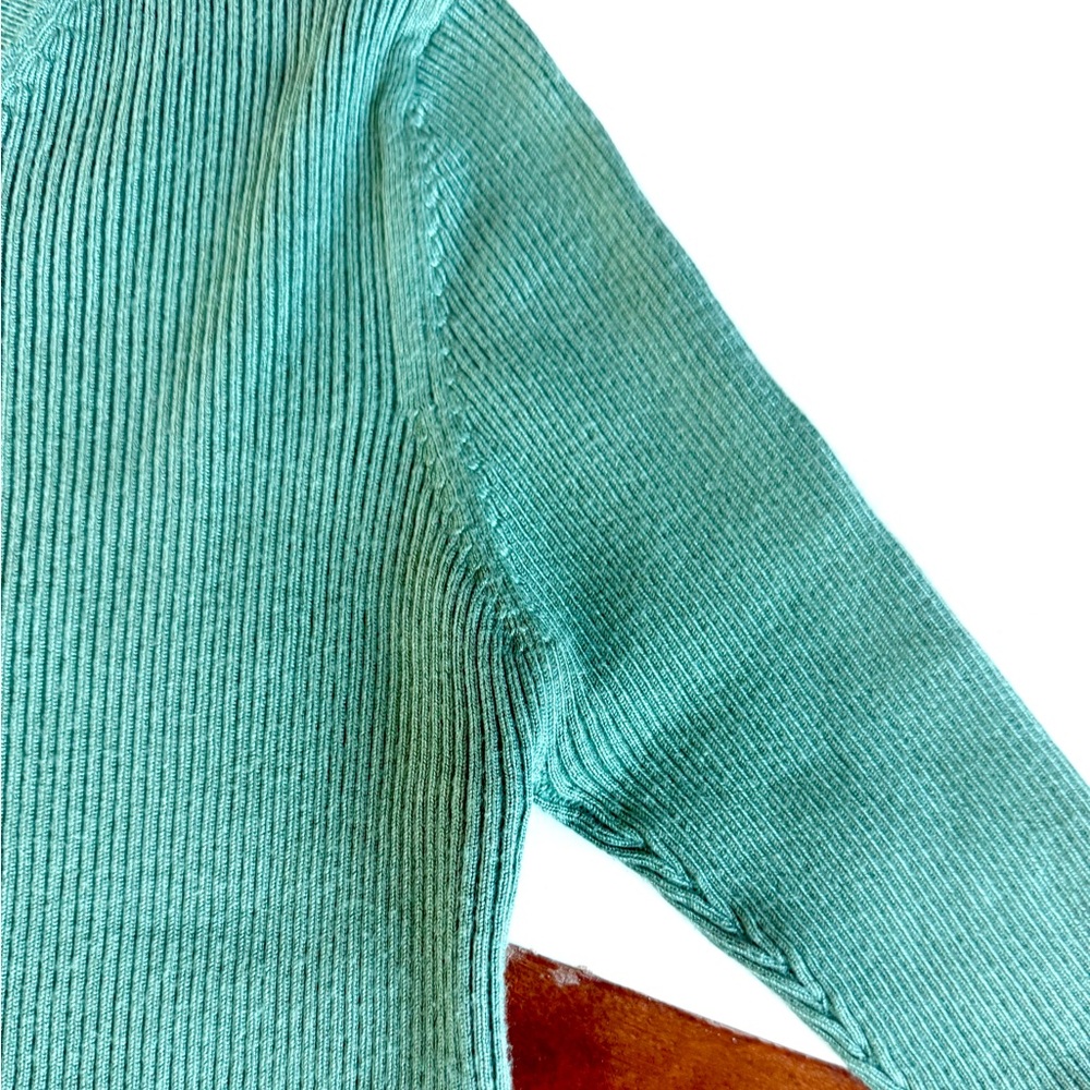 ZARA Women Ribbed Top Blouse Shirts ๐ pistachio green color Size S layer top - Picture 8 of 14